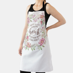 Proverbs 4:23 - Guard Your Heart Apron