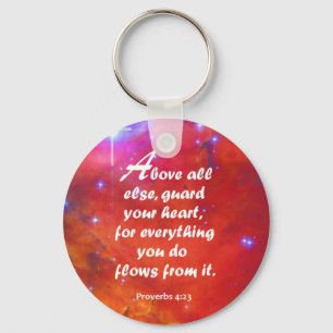 Proverbs 4:23 key ring