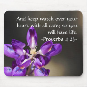 Proverbs 4:23 mouse mat