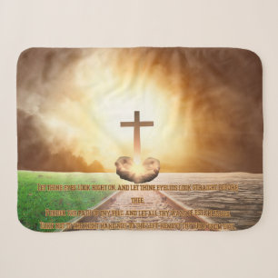Proverbs 4:25-27 Cosy Bible Verse Sherpa Blanket