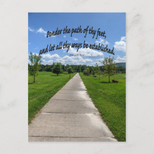 Proverbs 4:26 postcard
