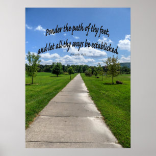 Proverbs 4:26 poster