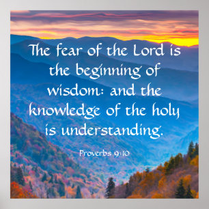 Proverbs 9:10 poster