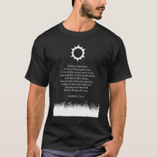 proverbs bible study 2 samuel 23 3 4 T-Shirt