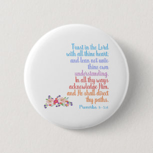 Proverbs Bible Verse 6 Cm Round Badge