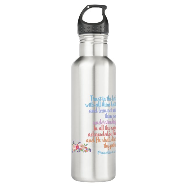 Proverbs Bible Verse 710 Ml Water Bottle (Front)