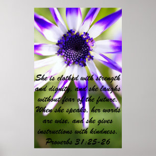 Proverbs bible verse for Mother's Day Poster
