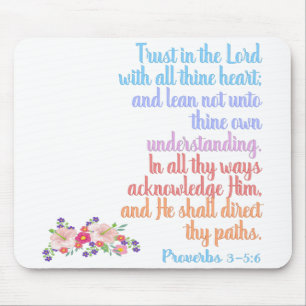 Proverbs Bible Verse Mouse Mat