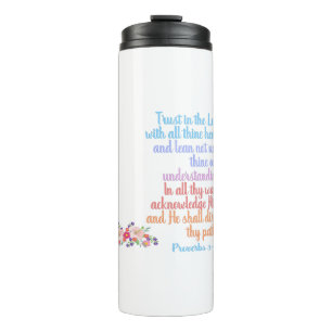 Proverbs Bible Verse Thermal Tumbler
