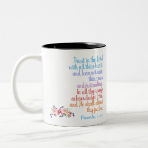 Proverbs Bible Verse Two-Tone Coffee Mug