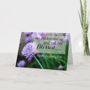 Proverbs Bible Verses Mothers Day Card