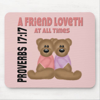 Proverbs Friend Mouse Mat