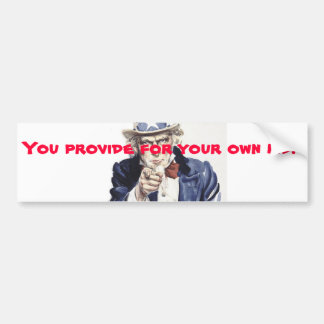 Provide for your own kid bumper sticker