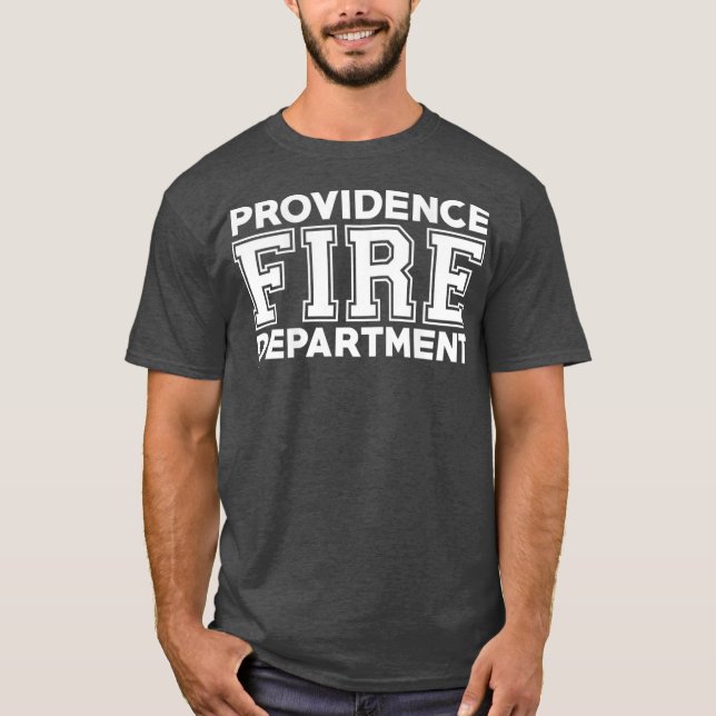 Providence Fire Rescue Rhode Island Firefighter T-Shirt (Front)