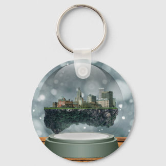 Providence Island Snow Globe Key Ring