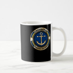 Providence Rhode Island Anchor Emblem Sticker  Coffee Mug