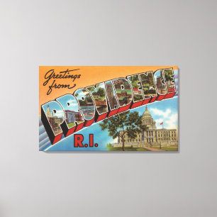 Providence, Rhode Island (Capital Building) Canvas Print