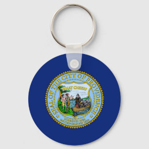 Providence (Rhode Island) City flag Keychain