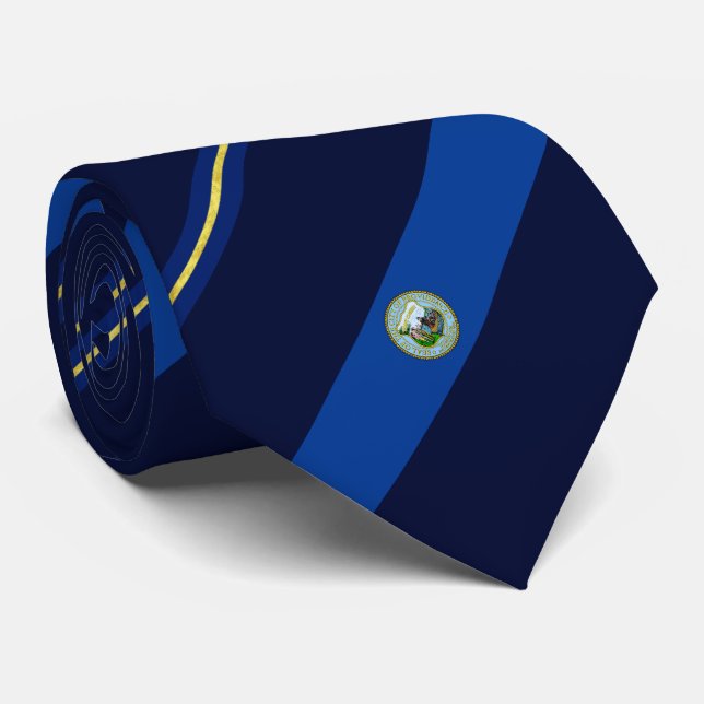 Providence (Rhode Island) city flag Neck Tie (Rolled)