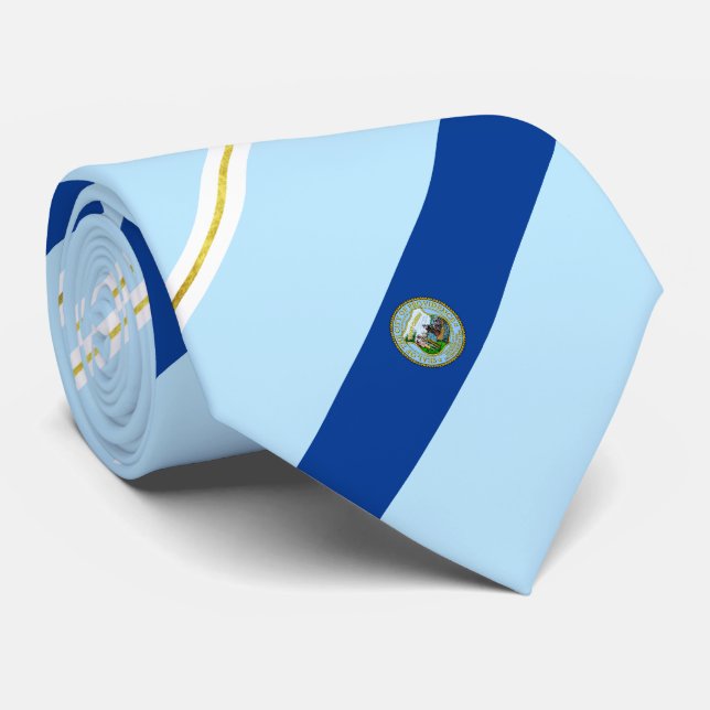 Providence (Rhode Island) city flag Neck Tie (Rolled)