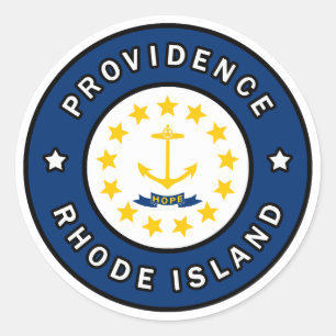 Providence Rhode Island Classic Round Sticker