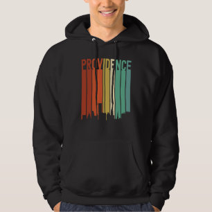 Providence Rhode Island Retro Skyline Vintage City Hoodie
