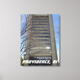 Providence, Rhode Island Skyscraper, Thayer Street Canvas Print