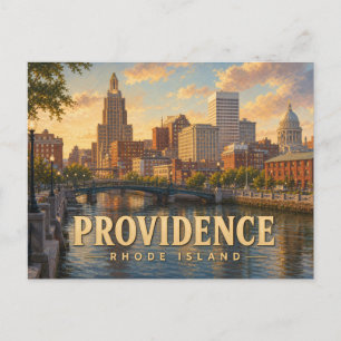 Providence Rhode Island Vintage Travel Postcard