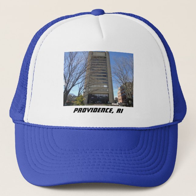 Providence, RI - Brutalist Architecture Trucker Hat (Front)