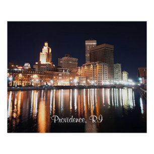 Providence RI labelled Poster