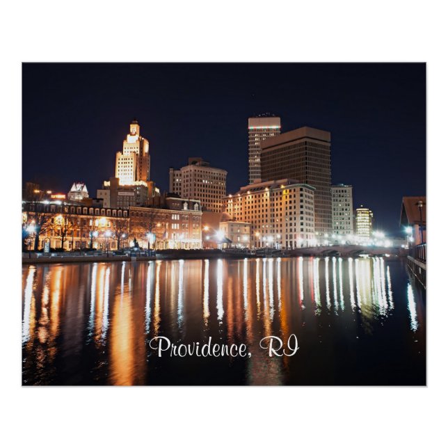 Providence RI labelled Poster (Front)