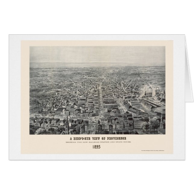 Providence, RI Panoramic Map - 1894 (Front Horizontal)