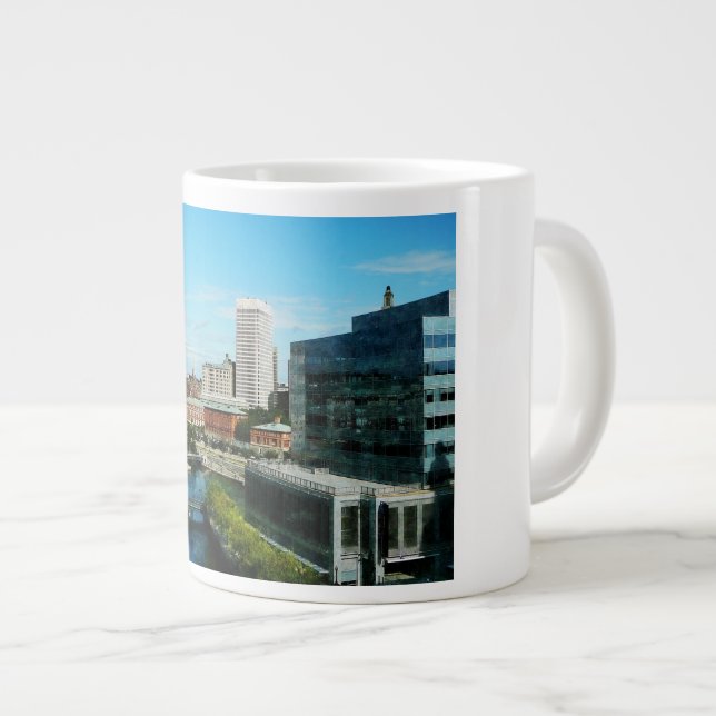 Providence RI Skyline Large Coffee Mug (Front Right)
