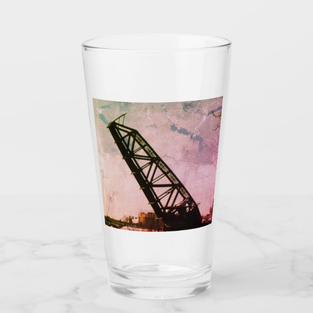 Providence, RI 'Stuck-Up Bridge' Glass (Front)