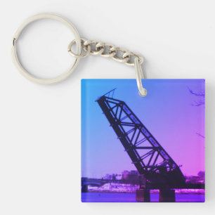 Providence, RI 'Stuck-Up Bridge' Key Ring