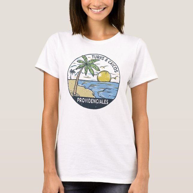 Providenciales Turks and Caicos Vintage T-Shirt (Front)