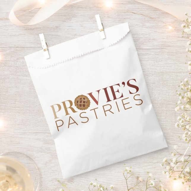 Provie's Pastries Logo Favour Bag (Clipped)
