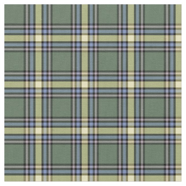 Province of Alberta Canada Tartan Fabric (Close Up)