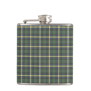 Province of Alberta Canada Tartan Hip Flask