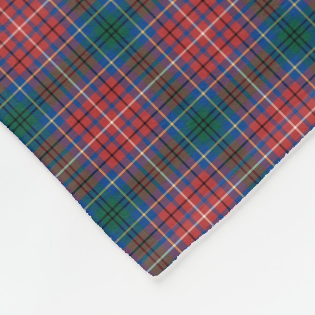 Province of British Columbia Canada Tartan Fleece Blanket (Corner)