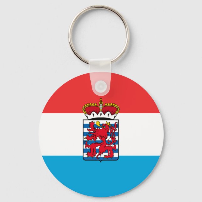 Province Of Luxembourg, Belgium flag Key Ring (Front)