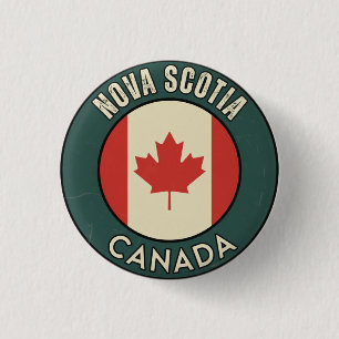 Province of Nova Scotia Canada 3 Cm Round Badge