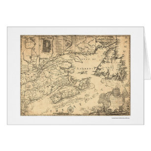 Province of Nova Scotia Canada Map 1776