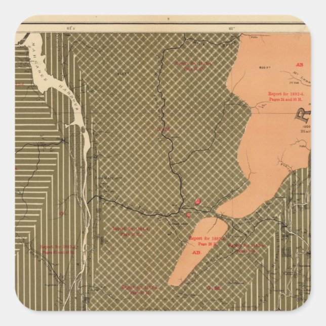 Province of Nova Scotia Island of Cape Breton 3 Square Sticker (Front)