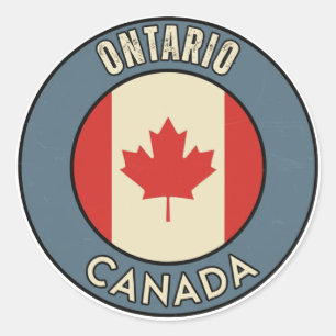 Province of Ontario Canada Classic Round Sticker