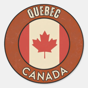 Province of Quebec Canada Classic Round Sticker