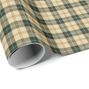 Province of Saskatchewan Canada Tartan Wrapping Paper