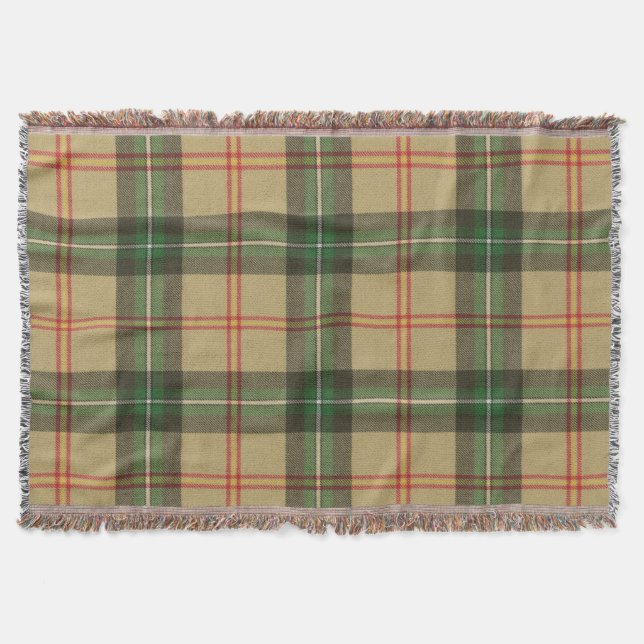 Province of Saskatchewan Original Tartan Throw Blanket (Front)