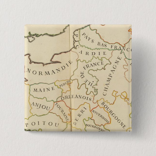 Provinces, France 15 Cm Square Badge (Front)