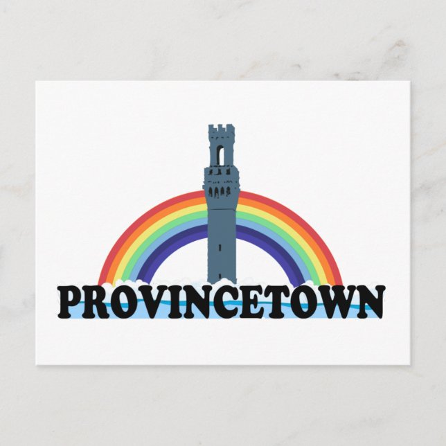 Provincetown "Lighthouse" Design. Postcard (Front)